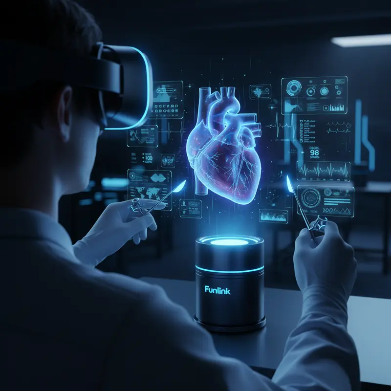 Ứng dụng lab mô phỏng của Metaverse trong giáo dục cho sinh viên y khoa thực hành phẫu thuật.