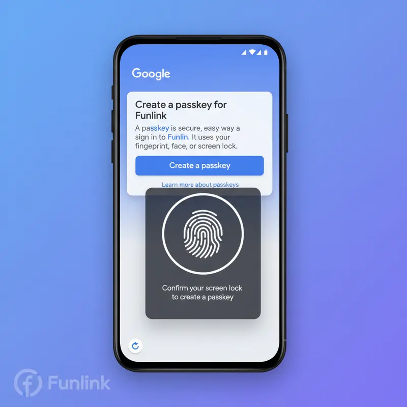 Hướng dẫn các bước kích hoạt passkey là gì trên điện thoại Android.