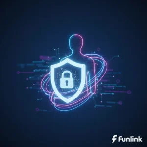 Privacy-First Marketing: một chiếc khiên bảo vệ dữ liệu người dùng, biểu tượng cho lòng tin thương hiệu.