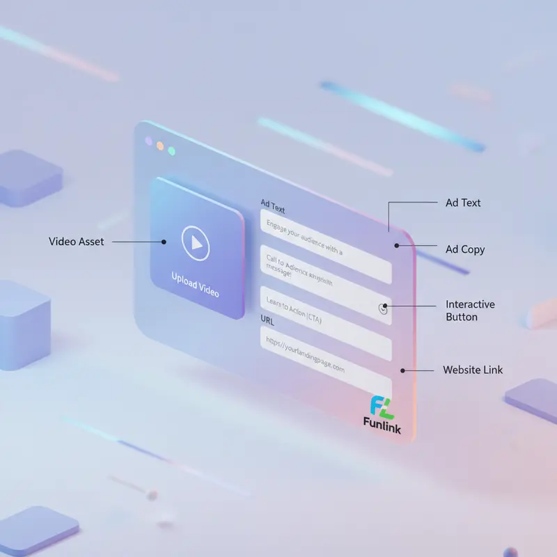 Hướng dẫn tải video và thiết lập mẫu quảng cáo TikTok traffic với các trường thông tin quan trọng.