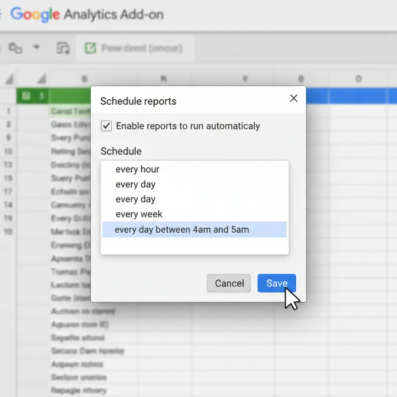 Thiết lập lịch tự động chạy báo cáo hàng ngày/tuần theo quy chuẩn đặt tên UTM.