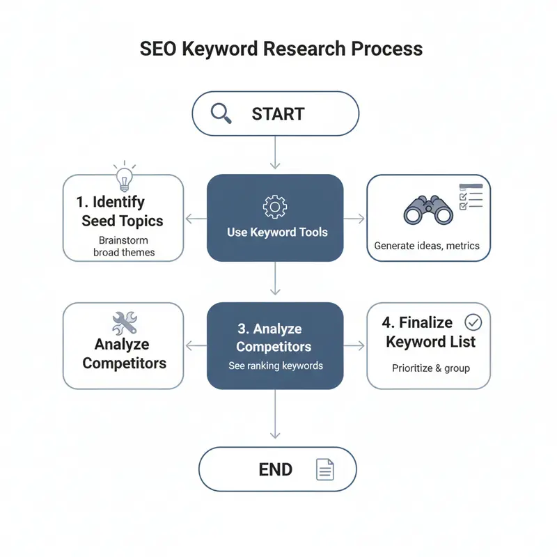 Quy trình 4 bước nghiên cứu từ khóa cho content SEO