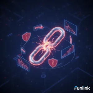 Minh họa các rủi ro khi sử dụng link rút gọn như cảnh báo bảo mật và spam trên mạng xã hội.