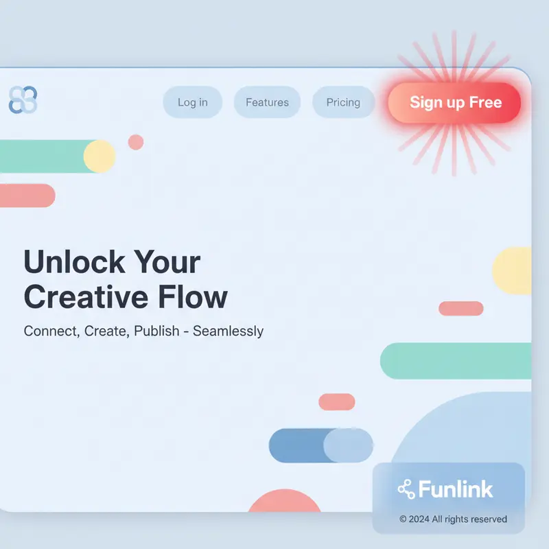 Vị trí nút Sign up Free để bắt đầu đăng ký và rút gọn link bằng Bitly.