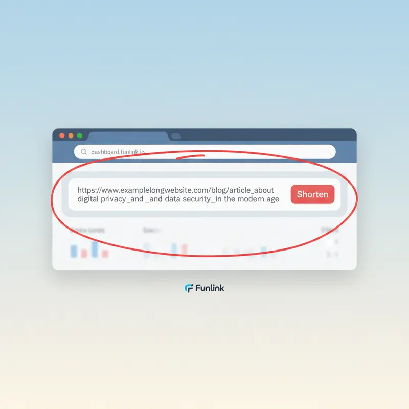 Rút gọn link quảng cáo - hướng dẫn sử dụng giao diện Bitly để dán link gốc và tạo link ngắn.