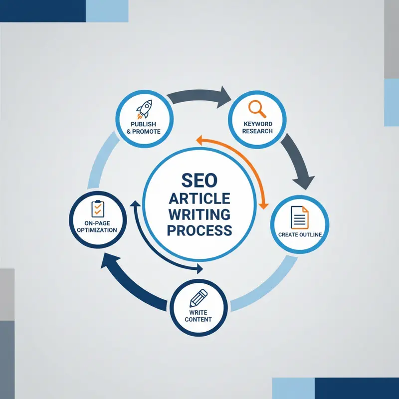 Sơ đồ 5 bước cốt lõi để viết bài chuẩn SEO hiệu quả