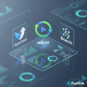 So sánh các nền tảng deep linking AppsFlyer, Adjust, và Branch trên màn hình dashboard