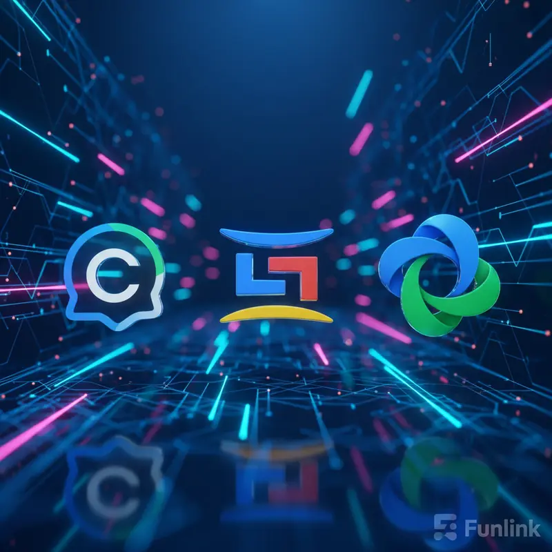 So sánh ChatGPT, Google Gemini và Microsoft Copilot qua logo trên nền công nghệ.