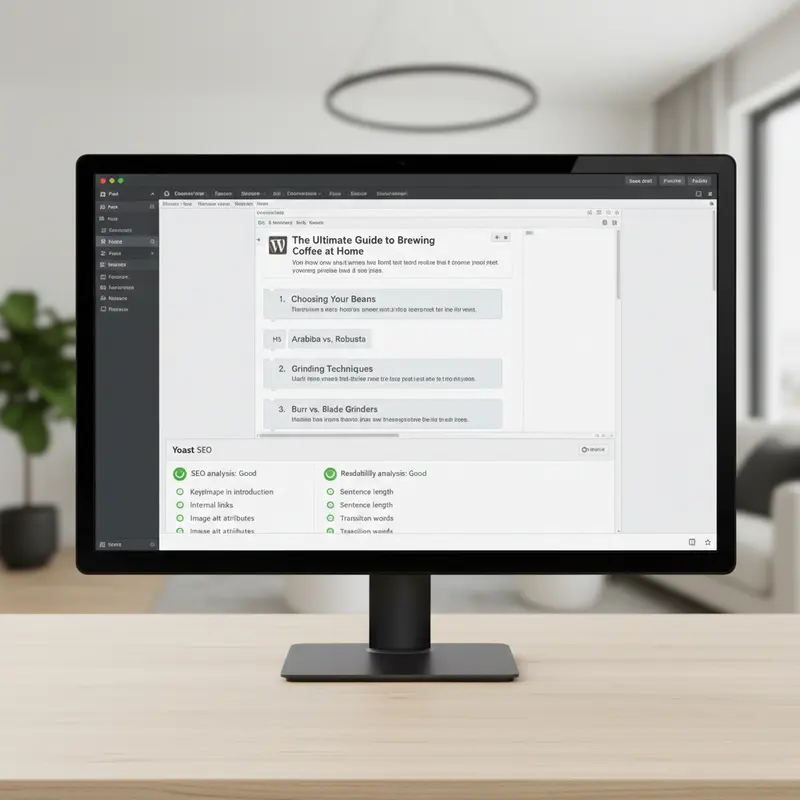 Giao diện soạn thảo bài viết SEO trên WordPress với plugin Yoast SEO
