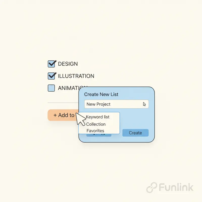 Hướng dẫn tạo một Keyword list mới để quản lý khi sử dụng Ahrefs Keyword Explorer.