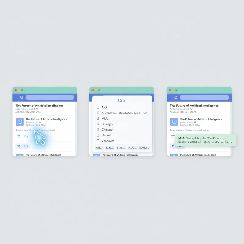 Lấy trích dẫn tài liệu nhanh chóng trên Google Scholar với các định dạng APA, MLA.