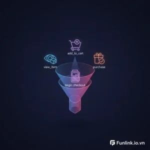 Tổng hợp các sự kiện e-commerce GA4 quan trọng cần tracking để phân tích hành vi người dùng và tối ưu phễu mua hàng.