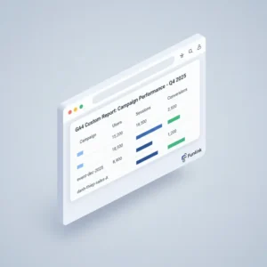Báo cáo tùy chỉnh trong GA4 hoàn chỉnh, phân tích hiệu quả chiến dịch UTM offline với các chỉ số quan trọng.