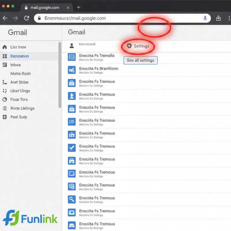 Hướng dẫn tạo chữ ký email: tìm mục Cài đặt trong giao diện Gmail.