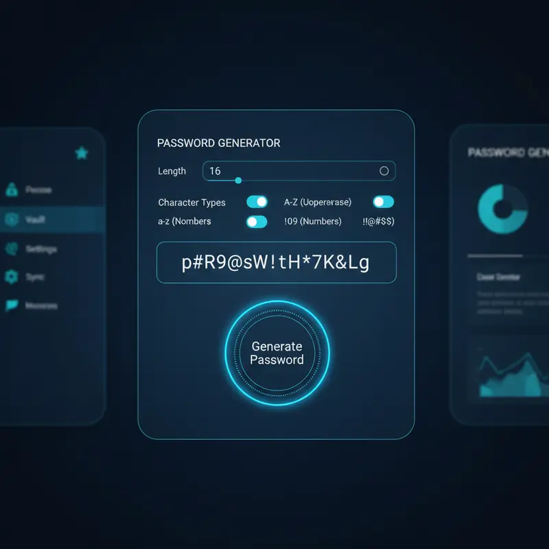 Giao diện trình quản lý mật khẩu Bitwarden giúp tạo mật khẩu mạnh tự động.