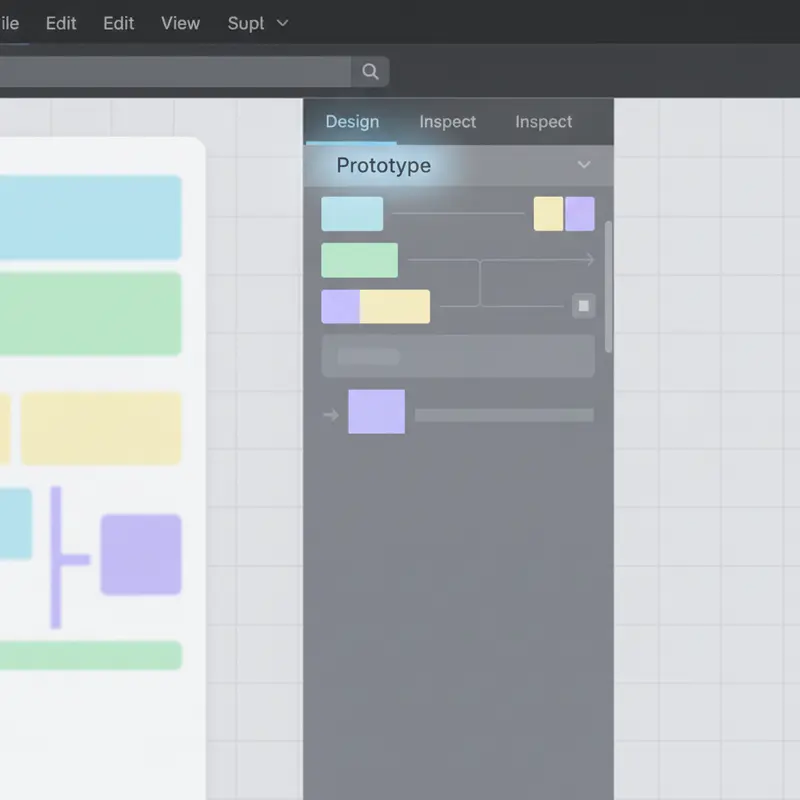 Chọn chế độ Prototype trên thanh công cụ bên phải để bắt đầu tạo prototype trong figma.