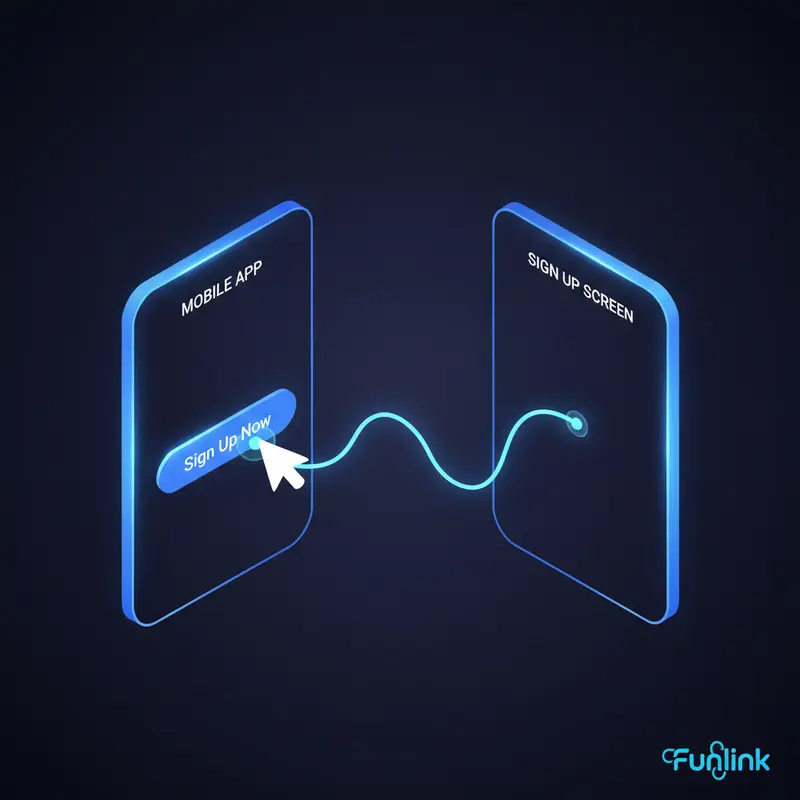 Thao tác kéo thả điểm kết nối để tạo prototype trong figma từ nút đăng ký.