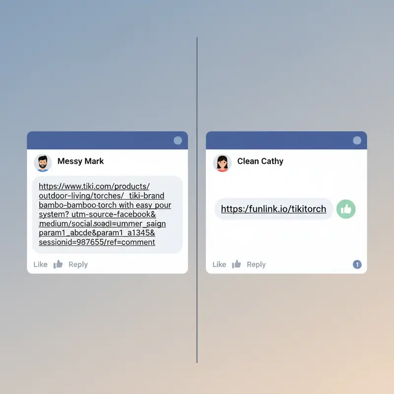 So sánh link dài và link rút gọn khi tạo QR code trong bình luận facebook.
