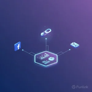 Hướng dẫn cách tạo shortlink có gắn UTM chi tiết cho marketer, với các biểu tượng tracking và phân tích dữ liệu.