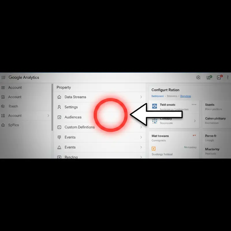 Giao diện quản trị Google Analytics 4 để bắt đầu tạo sự kiện chuyển đổi trong GA4.