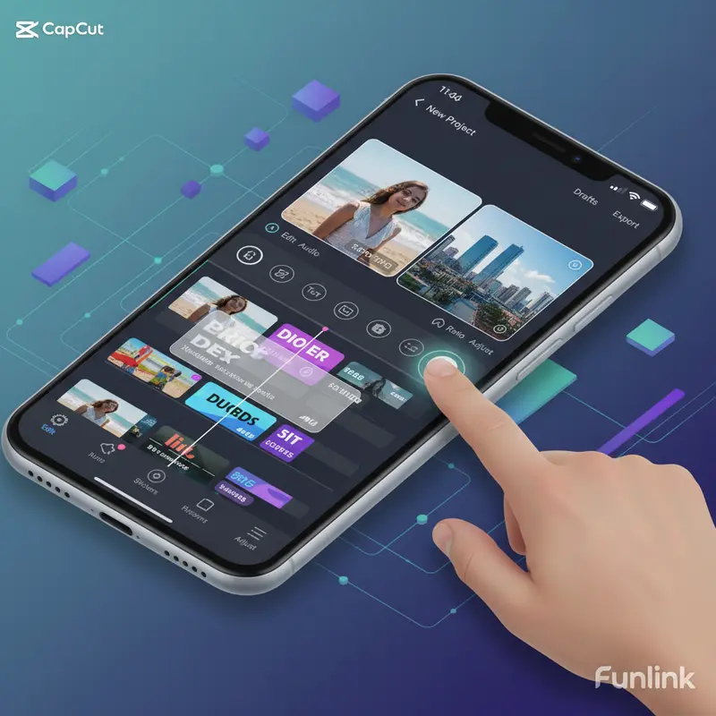 Chỉnh sửa video trên CapCut để tạo video TikTok Instagram Reels viral.