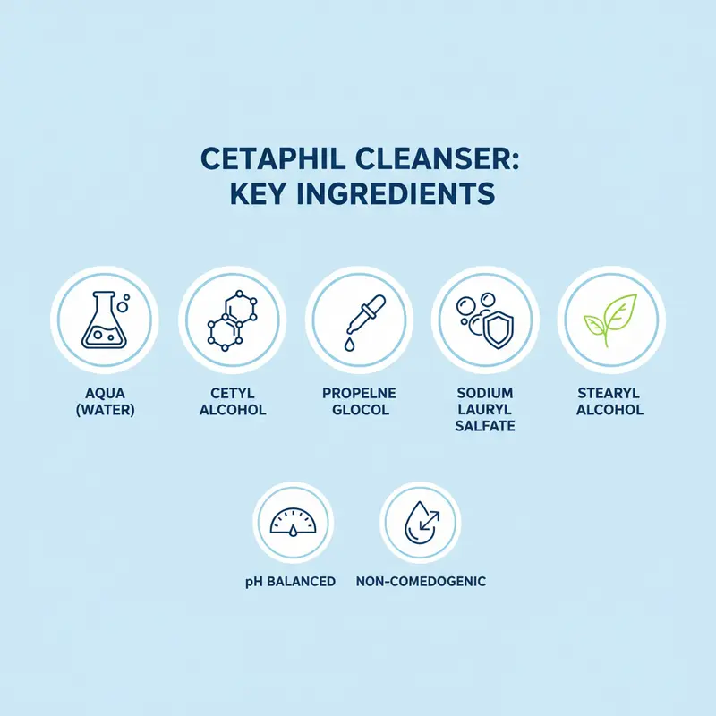 Các thành phần chính có trong sữa rửa mặt Cetaphil