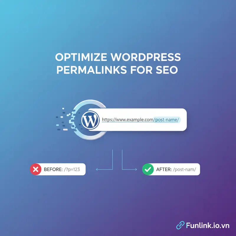 Hướng dẫn thay đổi permalink trong WordPress để tối ưu hóa URL cho SEO.