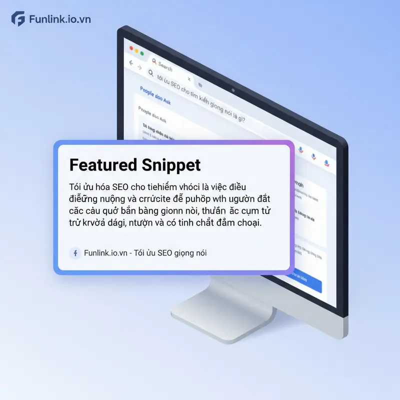 Ví dụ về Featured Snippet cho câu hỏi tối ưu SEO cho tìm kiếm giọng nói là gì.