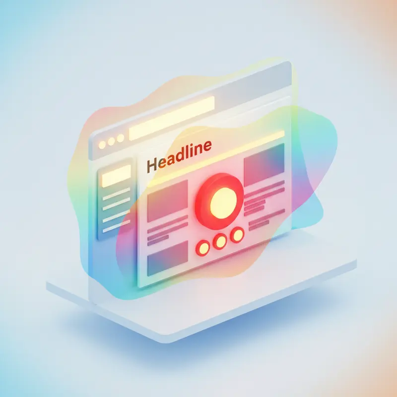 Ví dụ heatmap tracking website, hiển thị các vùng màu nóng nơi người dùng nhấp chuột nhiều nhất.