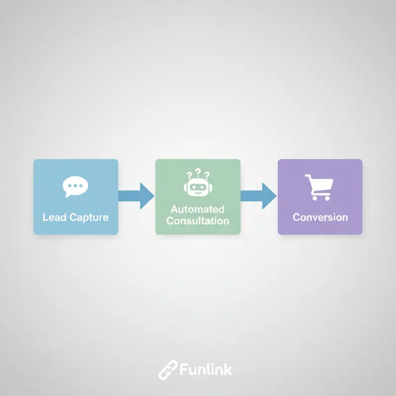 Sơ đồ luồng Tự động hóa bán hàng với chatbot: Từ tiếp nhận tin nhắn đến chốt đơn thành công.