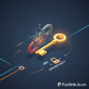 Cách tùy chỉnh trang 404 hiệu quả - minh họa một trang lỗi được biến thành cơ hội vàng.