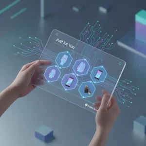 Ứng dụng AI để cá nhân hóa trải nghiệm mua sắm trên giao diện E-commerce trực quan.