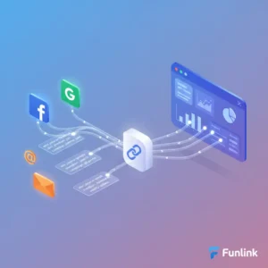 UTM Tracking là gì - Minh họa luồng dữ liệu từ các kênh marketing về Google Analytics