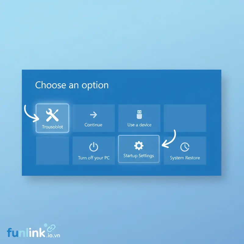 Vào Safe Mode để xóa file cứng đầu không xóa được một cách an toàn.