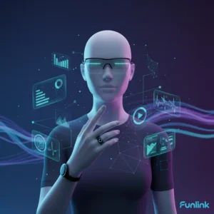 Xu hướng wearable tech - hình ảnh các thiết bị đeo thông minh thế hệ mới như nhẫn, kính, và cảm biến.