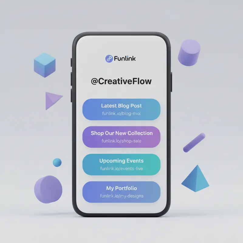 Ý tưởng sáng tạo với shortlink để tối ưu trang Link in Bio đa năng.
